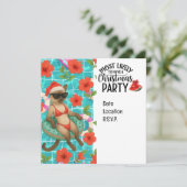 Cat Christmas Pool Party for Christmas in July  招待状 (スタンド正面)