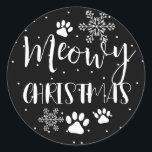 CAT Christmas Present、PET、カスタムCAT ラウンドシール<br><div class="desc">リンゴ芸術品を気取った有限会社</div>