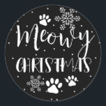 CAT Christmas Present、PET、カスタムCAT ラウンドシール<br><div class="desc">リンゴ芸術品を気取った有限会社</div>