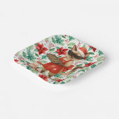 Cat Christmas themed for Siamese Cat Lovers ペーパープレート (傾斜あり)