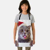 Cat Christmas Tongue エプロン (インサイチュ)