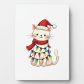 Cat Christmas Tree Christmas (3) フォトプラーク (正面)