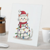Cat Christmas Tree Christmas (4) 台座サイン (インサイチュ)