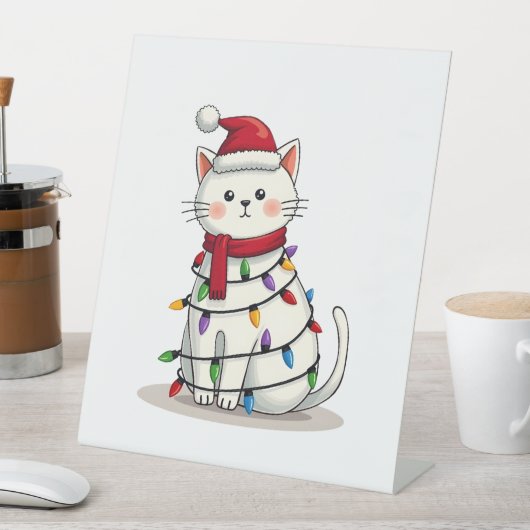 Cat Christmas Tree Christmas (4) 台座サイン (インサイチュ)