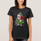 Cat Christmas Tree Lights  Cat Tシャツ (正面)