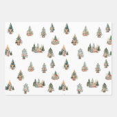 Cat Christmas Wrapping Paper ラッピングペーパーシート (正面2)