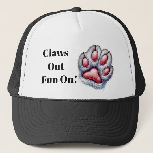 Cat Claw Hat – Cute & Fun キャップ (正面)