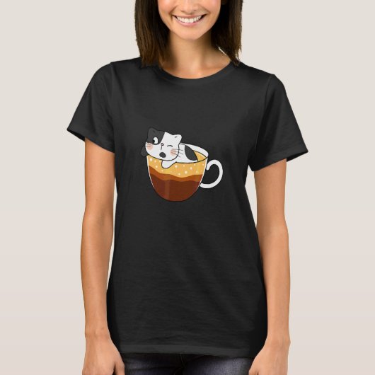 Cat   Coffee   and Baristas Tシャツ (正面)