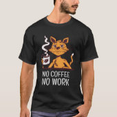 Cat Coffee Coffee Bean Men Women Tシャツ (正面)