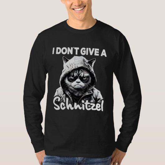 Cat Coffee I Cat I Don t Give A Schnitzel Tシャツ (正面)