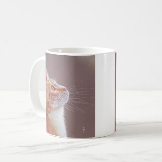 Cat coffee or tea mug コーヒーマグカップ (正面左)