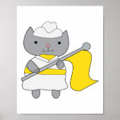 Cat Color Guard黄色と白 ポスター (正面)