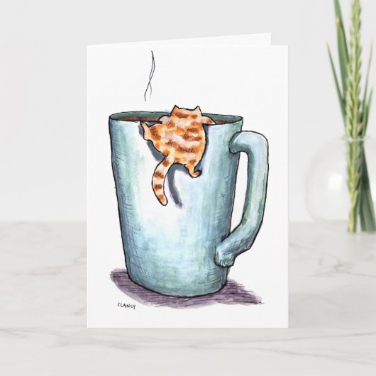 Cat Comforts Get Well Card カード (正面)