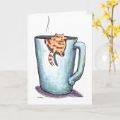 Cat Comforts Get Well Card カード (黄色い花)