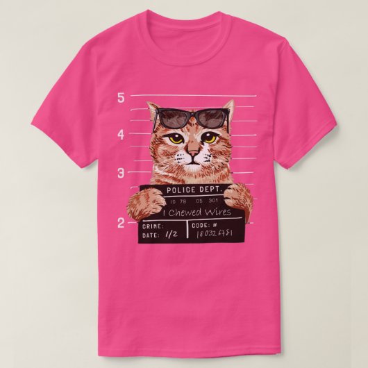 Cat Confession Police Board Tシャツ (デザイン正面)