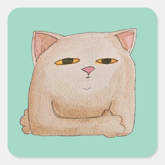 Cat Control スクエアシール (正面)