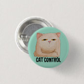 Cat Control 缶バッジ (正面&裏面)
