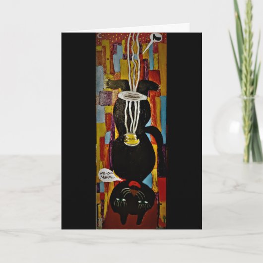 "Cat Cossette the Destroy"誕生日・カード カード (正面)