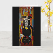 "Cat Cossette the Destroy"誕生日・カード カード (黄色い花)