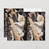 Cat Crescendo – Surrealist Art Postcard ポストカード (正面/裏面)