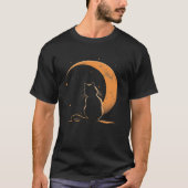 Cat Crescent Black Moon Sailor Tシャツ (正面)