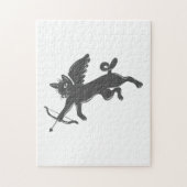 cat cupid – 背景色の選択 ジグソーパズル (縦)