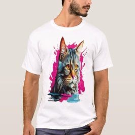 Cat Curious Tシャツ