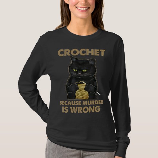 Cat Cute Cat Crocheting Cat  Cat Owner Tシャツ (正面)