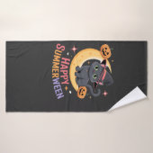 Cat Cute Halloween Aesthetic Essential T-Shirt バスタオル (バスタオル)