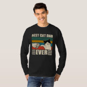 Cat Dad  Best Cat Dad Ever Tシャツ (正面フル)