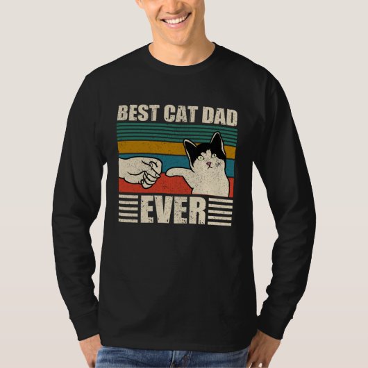 Cat Dad  Best Cat Dad Ever Tシャツ (正面)