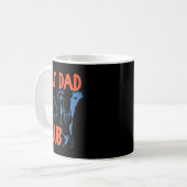 Cat Dad Club Funny Cat Lover Pet Parent Father's D コーヒーマグカップ (正面左)