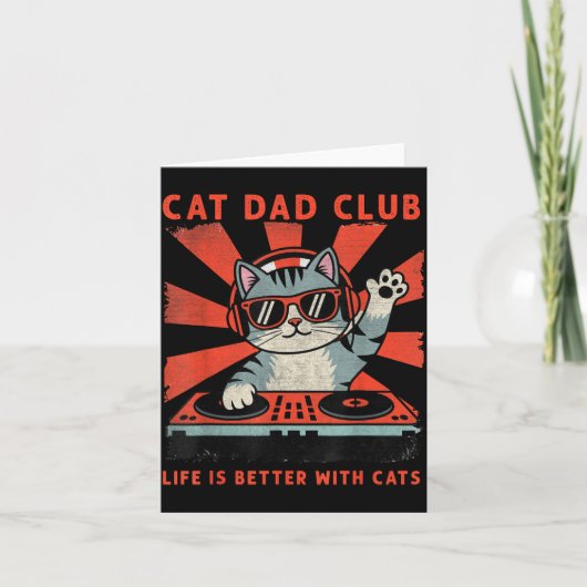 Cat Dad Club, Life Is Better With Cats, Cat Dad Fu カード (正面)