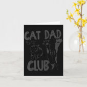 Cat Dad Club Life Is Better With Cats Father's Day カード (黄色い花)