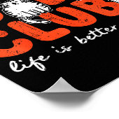 Cat Dad Club Life Is Better With Cats Father's Day ポスター (角)