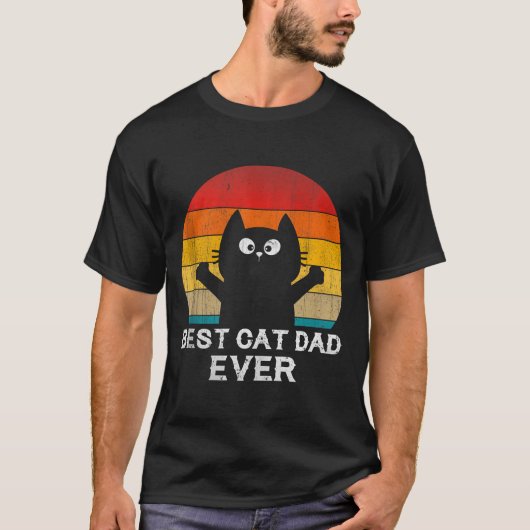 Cat Dad Ever - Funny Cats Tank Top  Tシャツ (正面)