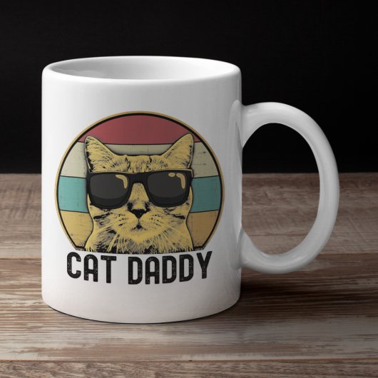 Cat Dad Funny Cat Lovers コーヒーマグカップ