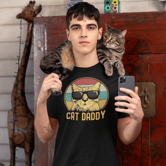 Cat Dad Funny Cat Lovers Tシャツ