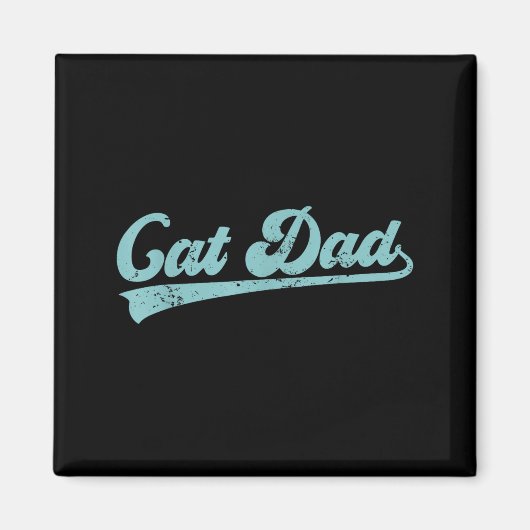 Cat Dad Funny Dad Father's Day Funny Papa  マグネット (正面)