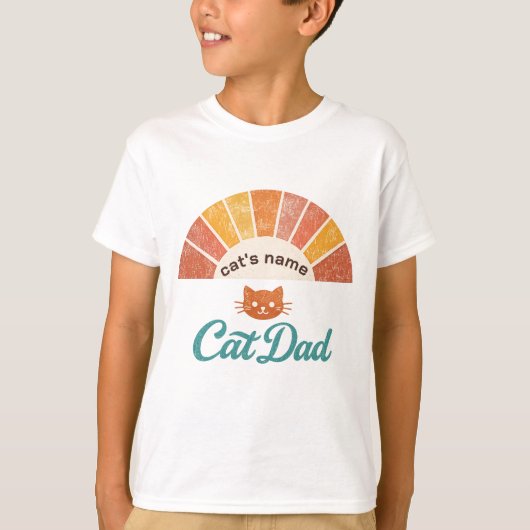 ★ Cat Dad Shirt ★ Personalized Cat Daddy T-Shirt  Tシャツ (正面)