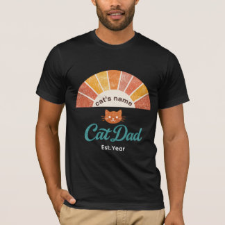 ★ Cat Dad Shirt ★ Personalized Cat Daddy T-Shirt Tシャツ