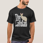 Cat Dad The Catfather Crazy Cat Father Kitty Daddy Tシャツ (正面)