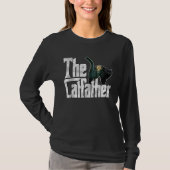 Cat Dad The Catfather Crazy Cat Father Kitty Daddy Tシャツ (正面)