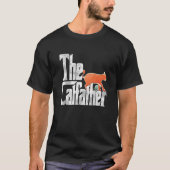Cat Dad The Catfather Crazy Cat Father Kitty Daddy Tシャツ (正面)
