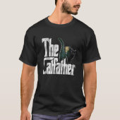 Cat Dad The Catfather Crazy Cat Father Kitty Daddy Tシャツ (正面)
