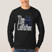 Cat Dad The Catfather Crazy Cat Father Kitty Daddy Tシャツ (正面)