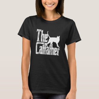 Cat Dad The Catfather Crazy Cat Father Kitty Daddy Tシャツ