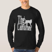 Cat Dad The Catfather Crazy Cat Father Kitty Daddy Tシャツ (正面)