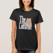 Cat Dad The Catfather Crazy Cat Father Kitty Daddy Tシャツ (正面)
