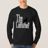 Cat Dad The Catfather Crazy Coffee Cat Father Kitt Tシャツ (正面)